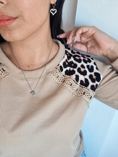 Sweater Trevigno combinado c/print Rch - Las Pilipu