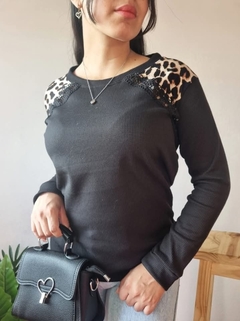 Sweater Trevigno combinado c/print Rch - tienda online