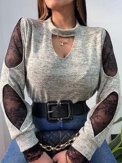 Sweater Turquia con doble manga Rch en internet