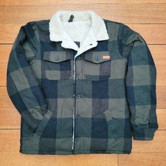 Campera de Paño Hombre - Verde y Negro en internet
