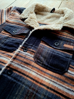 Campera de Paño Hombre - Marron y Negro - tienda online