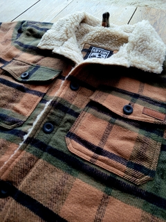 Imagen de Campera de Paño Hombre - Marron y Verde