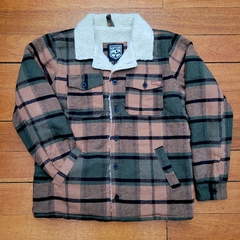 Campera de Paño Hombre - Marron y Verde en internet