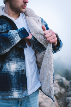 Campera de Paño Hombre - Azul - comprar online