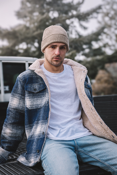 Campera de Paño Hombre - Azul - tienda online