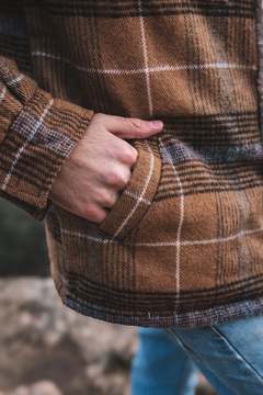 Campera de Paño Hombre - Marron - Kaysun