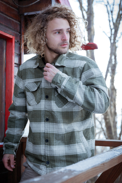 Camisaco con Corderito Hombre - Verde
