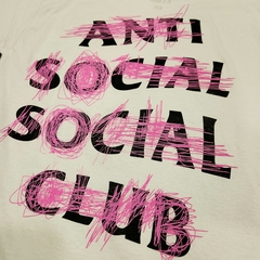 Playera Anti Social Club Nevermind Blanco en internet