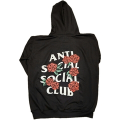 Hoodie Anti Social Club Roses Negro