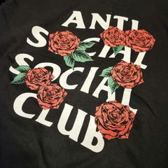 Hoodie Anti Social Club Roses Negro en internet