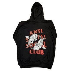 Hoodie Anti Social Club Koi Garden Negro