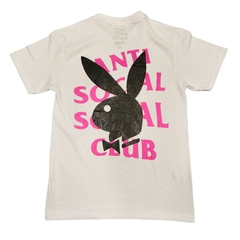 Playera Anti Social Social Club x Playboy Blanco