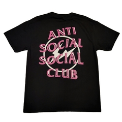 Playera Anti Social Social Club Fragment Precious Petals Tee Negro-Rosa