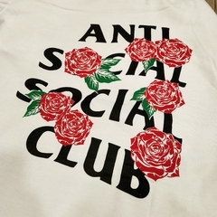 Hoodie Anti Social Club Roses Blanco en internet
