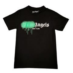 Playera Palm Angels New York Sprayed Negro