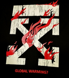Playera Off White Global Warming en internet