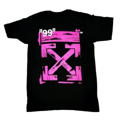 Playera Off White Diag Stencil