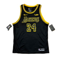 Jersey Lakers Kobe Bryant 24 Negro
