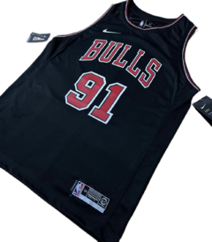 Jersey Chicago Bulls Rodman Negro en internet