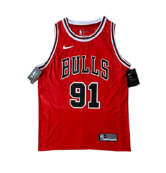 Jersey Chicago Bulls Rodman Rojo
