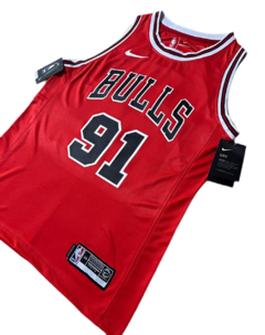 Jersey Chicago Bulls Rodman Rojo en internet