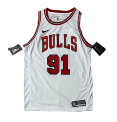 Jersey Chicago Bulls Rodman Blanco