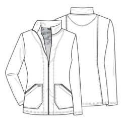 Chaqueta Medica Dickies Essence Dama Black - Kura Uniformes Médicos