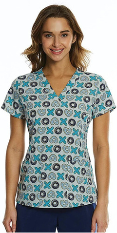 Filipina Medica Estampada Maevn Dama - Kura Uniformes Médicos