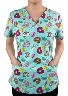Filipina Medica Estampada Maevn Dama - Kura Uniformes Médicos