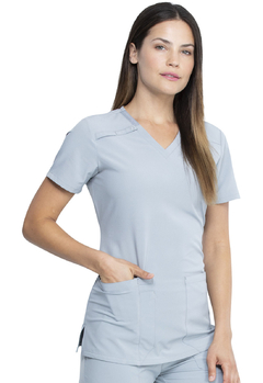 Uniforme Quirurgico Dickies Stretch Women Grey DK615/DK005 - Kura Uniformes Médicos