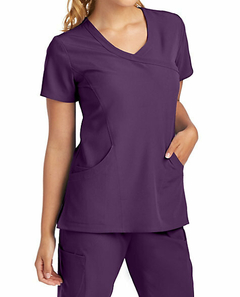 Uniforme Medico Quirurgico Skechers Stretch Mujer Eggplant SK102/SK201 - Kura Uniformes Médicos