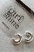 Brinco argola tubo - Banhado a Prata 925 - GirlShine Store