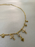 Colar Cruz com Coração - Banhado a ouro 18K