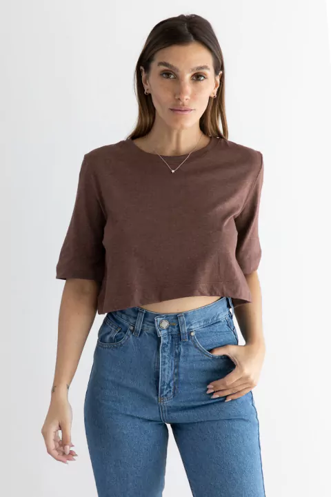 REMERA ANCHA CHOCOLATE