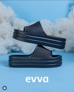 Chinelo Evva Plataforma Preto