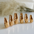 Trio de Brincos Argola Click Gota Bold em Banho Ouro 18K