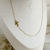 Colar com letra inicial na lateral em banho de Ouro 18K - comprar online