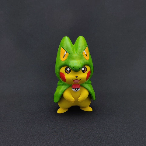 Figura Pikachu Cosplay Treecko | Pokémon