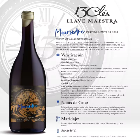 13 Cles Ed. Limitada Mouvedre