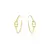 BRINCO DE ARGOLA FIVELA BANHADO A OURO 18K - comprar online