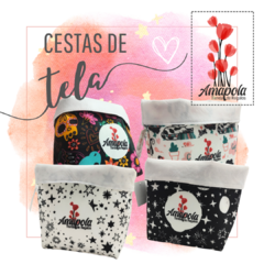Cesta de tela multiuso