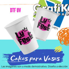 Calcos en DTF para vasos - 6x6 cm - comprar online
