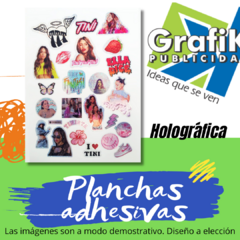 Sticker Holográfico x plancha - comprar online