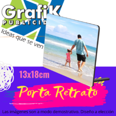 Porta retrato de madera - 13x18 cm en internet