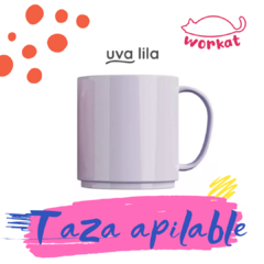 Taza de polímero apilable