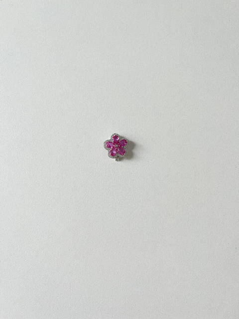 Pingente Flor rosa para pulseira