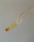 COLAR INICIAL LOV - MEDALHA RETANGULAR