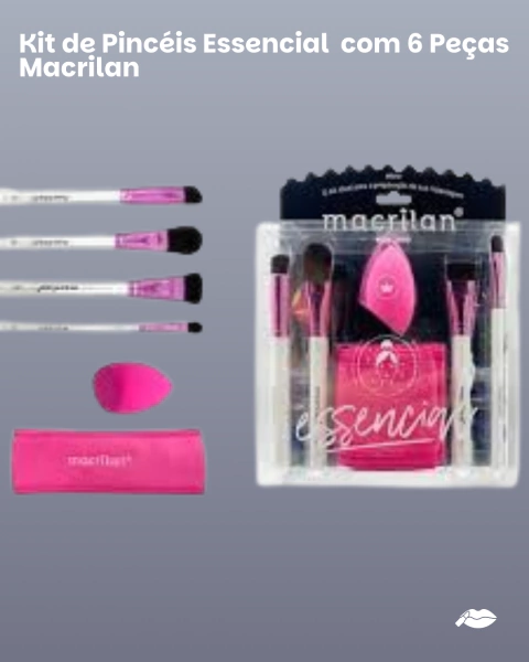 Kit de Pincéis Essencial Macrilan com 6 Peças Kit Pinceis Macrilan - comprar online
