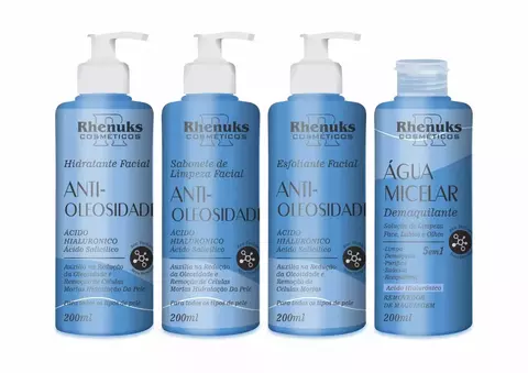 Kit Skin Care Facial Anti-Oleosidade com 4 itens - Rhenuks - comprar online