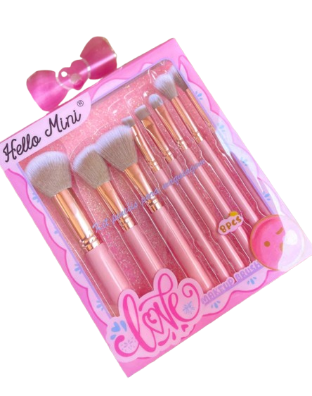 Kit de Pincéis Rosa Hello Mini – O Toque de Beleza Perfeito para Sua Maquiagem! - comprar online